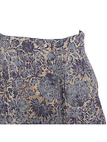 Christian Dior Dior Denim Brocade Knee Skirt (view 2)