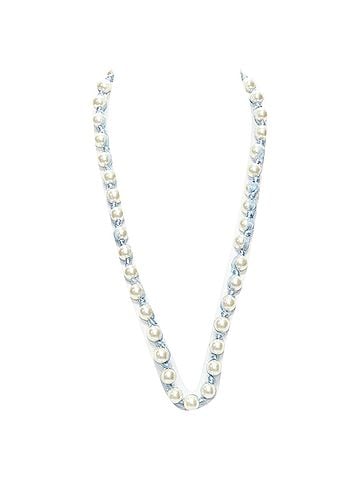 Lanvin Lanvin Pearl Silk Ribbon Necklace (view 1)