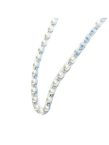 Lanvin Lanvin Pearl Silk Ribbon Necklace (view 2)