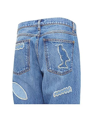 Chanel Chanel Denim Patch Straight Leg Jeans (view 2)