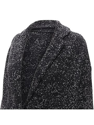 Theory Theory Black Wool Robe Coat (view 2)