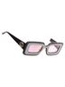 Gucci 100% Acetate Black Gucci Crystal Frame Rectangular Sunnies One size - photo 1