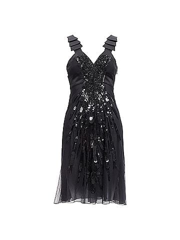 Versace Versace 2008 Sequins Bead Ruffle Strap Dress (view 1)