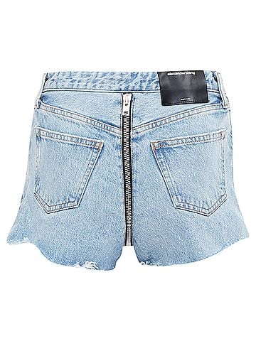 Alexander Wang Alexander Wang Bite Zip Denim Hot Pants (view 1)