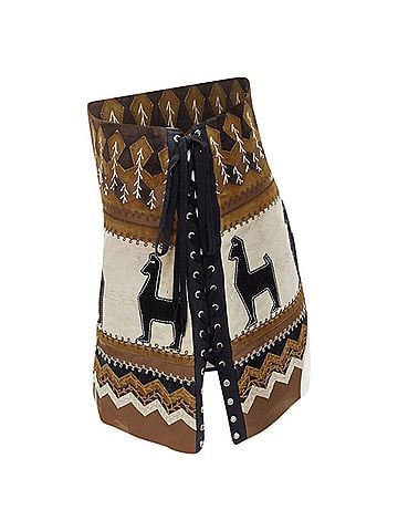 Dolce & Gabbana D&amp;G Dolce Gabanna Suede Mini Skirt (view 2)