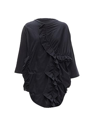 MARNI Marni 100% Cotton Ruffle Boxy Top (view 1)