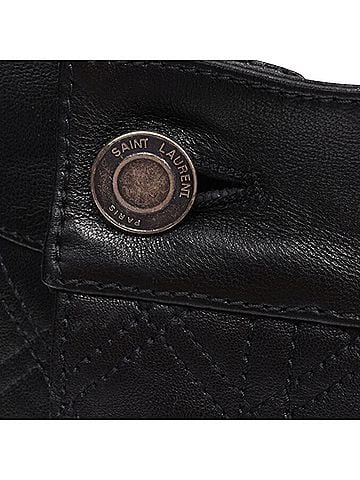 Saint Laurent Saint Laurent Lambskin Leather Shorts (view 2)