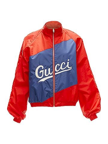 Gucci Gucci Script Logo Nylon Track Jacket (view 1)