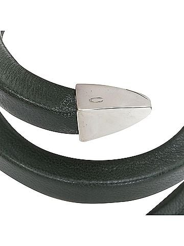 Bottega Veneta Bottega Veneta Spiral Leather Bracelet (view 2)