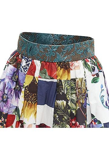 Dolce & Gabbana Dolce Gabbana Patchwork Brocade Skirt (view 2)