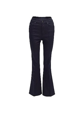 Prada Prada Cotton Blend Logo Fit Flare Jeans (view 1)