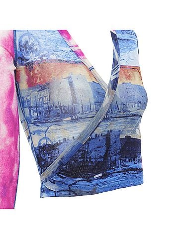 Jean Paul Gaultier Jean Paul Gaultier Sheer Wrap Top (view 2)