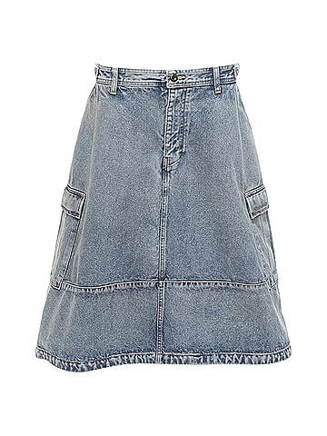 Balenciaga Balenciaga 2021 Cargo Kick Denim Skirt (view 1)
