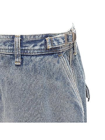 Balenciaga Balenciaga 2021 Cargo Kick Denim Skirt (view 2)