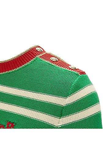 Gucci Gucci Green Beige Striped Sweater (view 2)