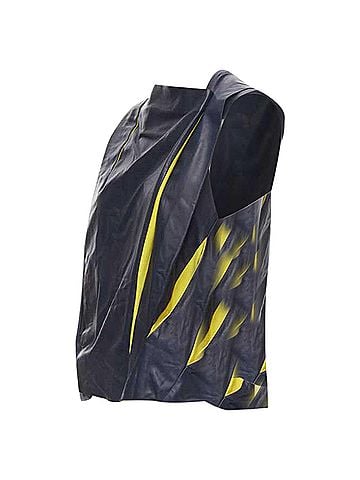 Balenciaga Balenciaga 2010 Leather Pleated Top (view 1)