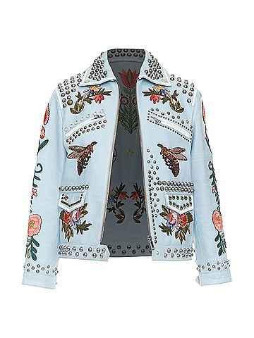 Gucci Gucci 2016 Embroidered Studded Jacket (view 1)