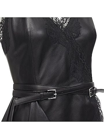 Alexander McQueen Alexander Mcqueen 2022 Leather Wrap Dress (view 2)