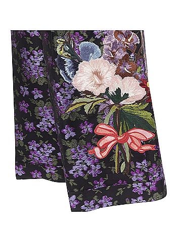 Gucci Gucci Purple Floral Jacquard Shorts (view 2)
