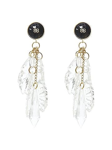 Balenciaga Balenciaga Pic Pendant BB Logo Earrings (view 2)