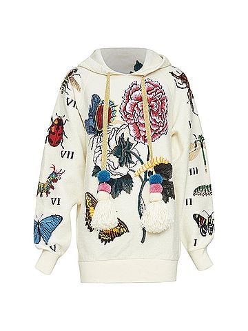 Gucci Gucci 2017 Wool Cotton Embroidered Hoodie (view 1)