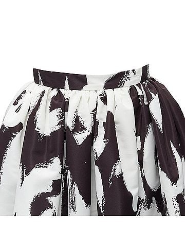 Alexander McQueen Alexander Mcqueen 2022 Graffiti Flared Skirt (view 2)