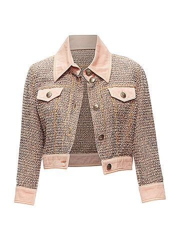 Chanel Chanel 2018 Denim Trim Tweed Jacket (view 1)