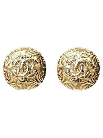 Chanel Chanel Gold Starburst Clip On Earrings (view 1)