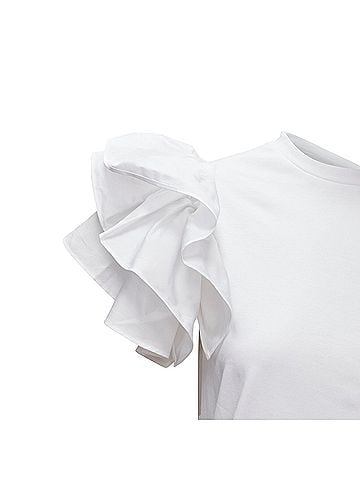 Alexander McQueen Alexander Mcqueen Ruffle Sleeve Tshirt (view 2)