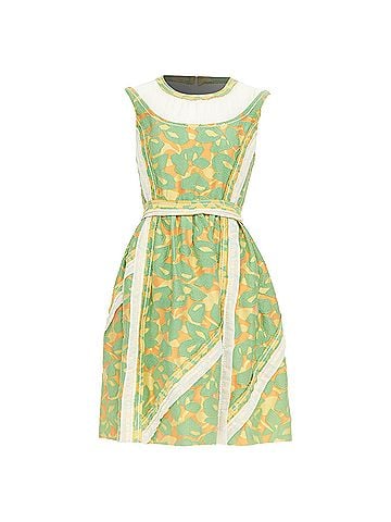 Prada Prada 2015 Raw Edge Brocade Patchwork Dress (view 1)