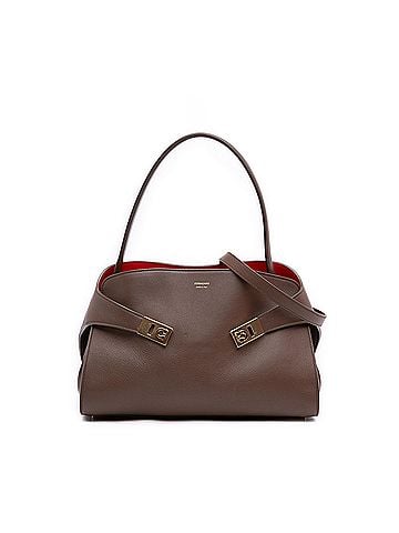 Salvatore Ferragamo Medium Bicolor Calfskin Hug Satchel (view 1)
