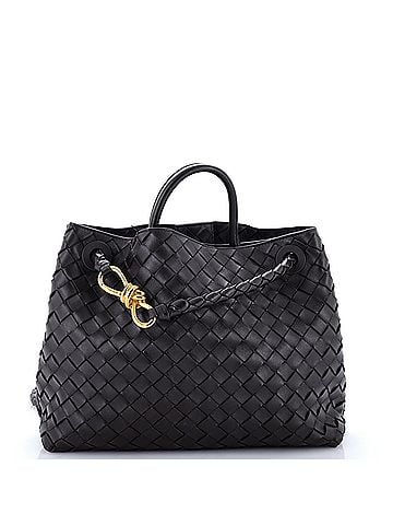 Bottega Veneta Andiamo Top Handle Bag Intrecciato Nappa Medium (view 1)
