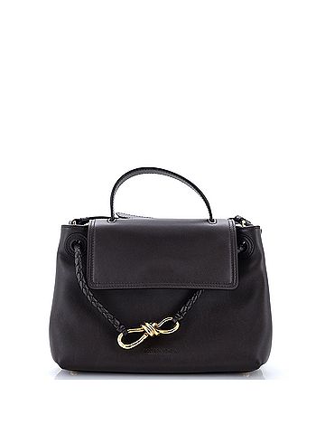 Bottega Veneta Ciao Ciao Top Handle Bag Leather with Intrecciato Detail Small (view 1)