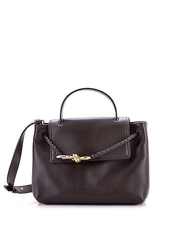 Bottega Veneta Ciao Ciao Top Handle Bag Leather with Intrecciato Detail Small (view 1)
