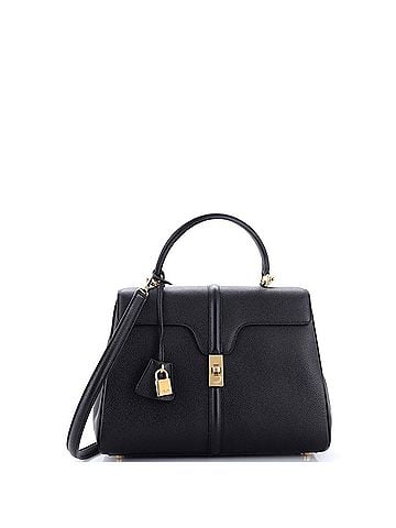 Céline 16 Top Handle Bag Grained Calfskin Medium (view 1)