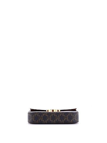 Céline Triomphe Chain Shoulder Bag Triomphe Coated Canvas Small (view 2)