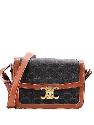 Céline Triomphe Shoulder Bag Triomphe Coated Canvas Medium (view 1)