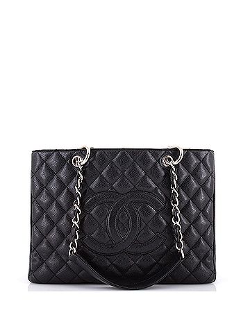 Chanel Grand Shopping Tote Quilted Caviar (view 1)