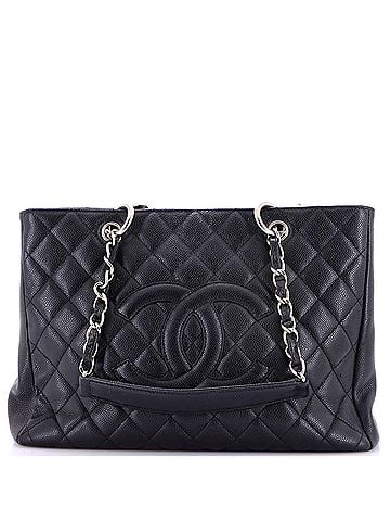 Chanel Grand Shopping Tote Quilted Caviar (view 1)