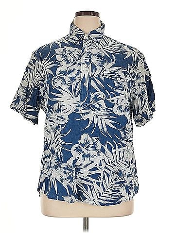 Polo by Ralph Lauren Polo Ralph Lauren Half-Button Linen Hawaiian Camp Shirt Ralph Lauren Short Sleeve Button Down Shirt (view 1)