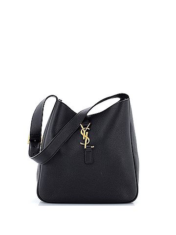 Saint Laurent Le 5 a 7 Supple Hobo Leather Small (view 1)