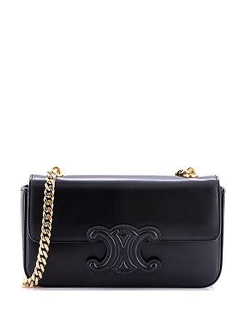 Céline Triomphe Chain Shoulder Bag Leather Small (view 1)