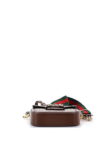 Gucci Horsebit 1955 Shoulder Bag GG Coated Canvas with Leather Mini (view 2)