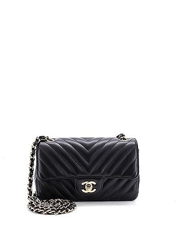 Chanel Classic Single Flap Bag Chevron Lambskin Mini (view 1)