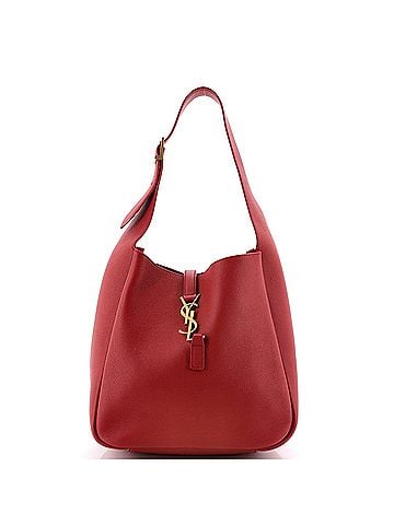 Saint Laurent Le 5 a 7 Supple Hobo Leather Small (view 1)