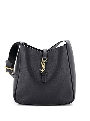 Saint Laurent Le 5 a 7 Supple Hobo Leather Small (view 1)