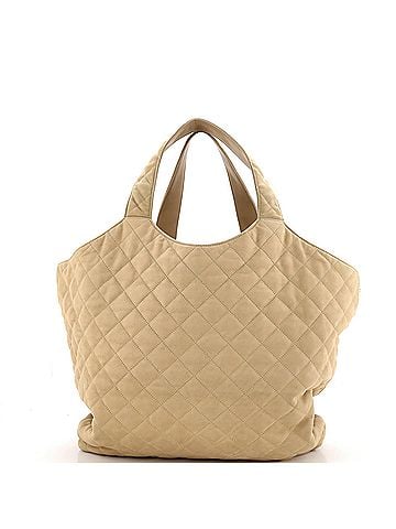 Saint Laurent Icare Shopping Tote Quilted Nubuck Maxi (view 2)