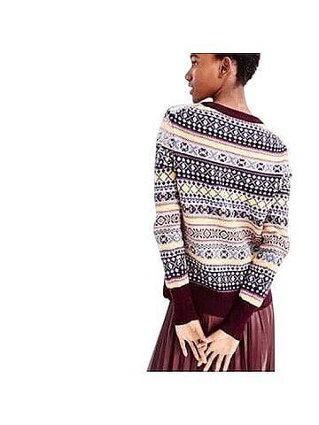 J.Crew Fair Isle Sequined Sweater Wool Sweater (view 2)