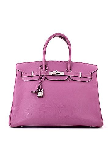 Hermès Birkin Handbag Cyclamen Epsom with Palladium Hardware 35 (view 1)