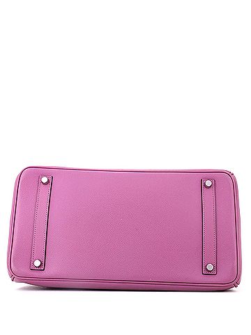 Hermès Birkin Handbag Cyclamen Epsom with Palladium Hardware 35 (view 2)